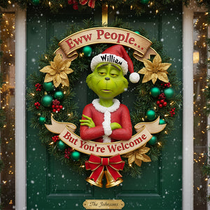 Eww People...Christmas Wood Sign Personalized Funny Gifts 01HYLU211125-Homacus
