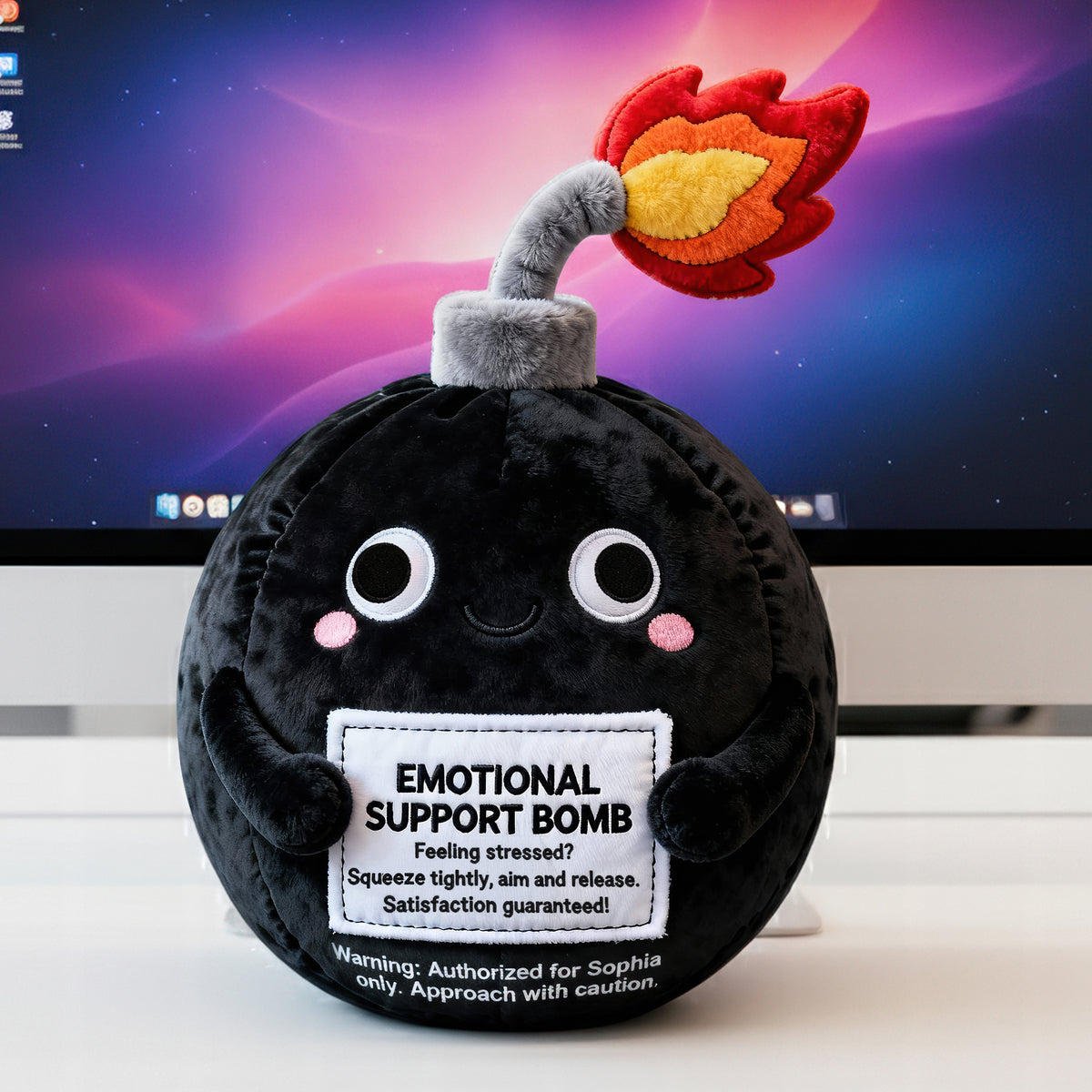 Emotional Support Bomb Custom Shape Pillow - Personalized Gifts For Coworker 04qhqn151125-Homacus