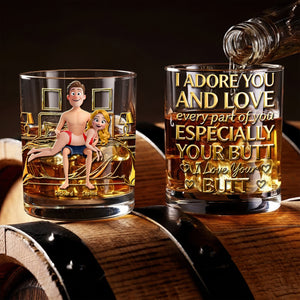 Naughty Couple Round Glass - Personalized Gifts For Couple 02ohqn161225-Homacus
