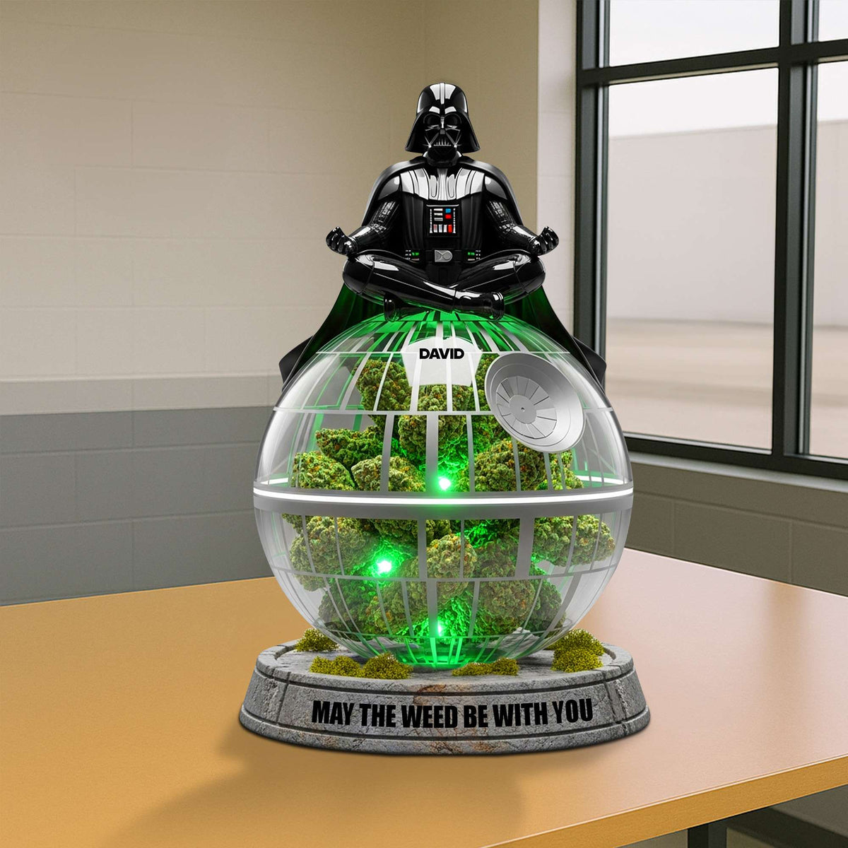 The Force Weed Acrylic Plaque - Personalized Gifts For Weed Lovers 02TOTN160625-Homacus