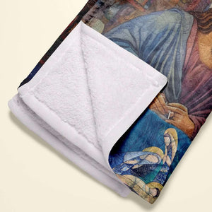 Jesus Christ Quilting Blanket, Gifts For Christian Quilter 02QHLU110924-Homacus