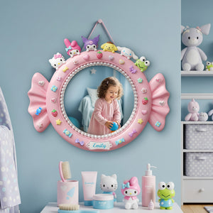 Kid Girl Custom Shaped Mirror - Personalized Gifts For Kids 04PGMG250725-Homacus