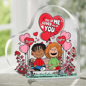 Personalized Gifts For Couple Acrylic Heart Plaque 02KALU121224HH-Homacus