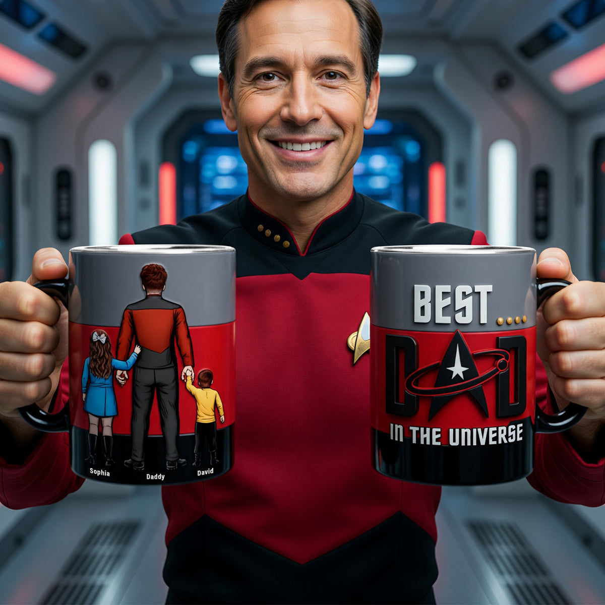 Deep Space Dad Magic Coffee Mug - Personalized Gifts For Dads 01OHQN060526HH-Homacus