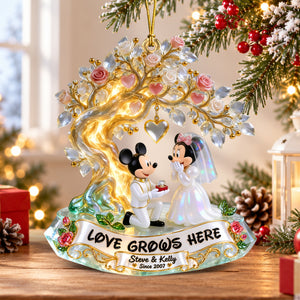 Under The Tree Of Love Ornament - Personalized Christmas Gifts For Couple 07qhqn210926-Homacus