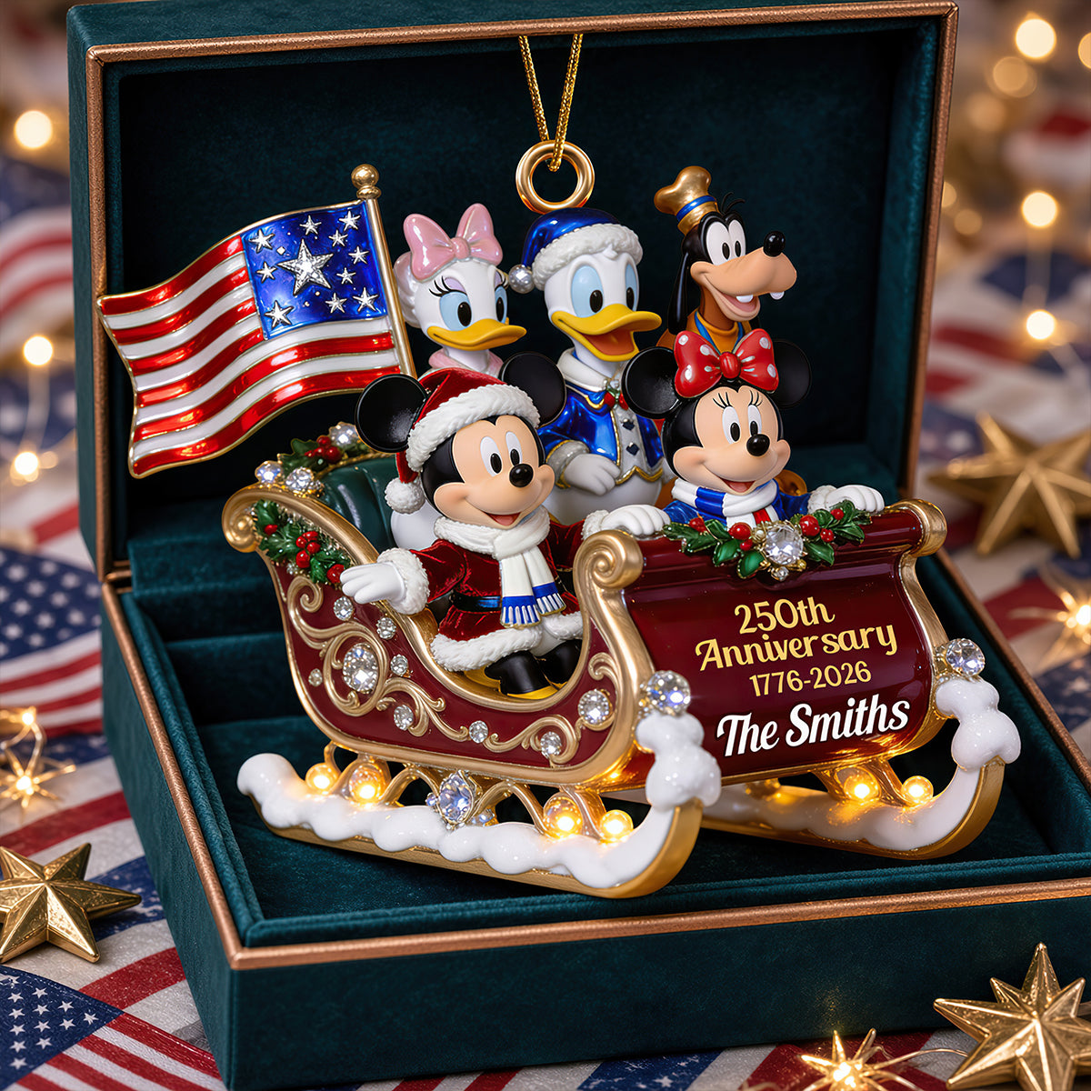 Patriotic Family Christmas Ornament - Personalized Gifts For Family 09pgdt131026