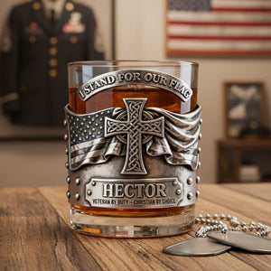 Veteran 11oz Round Glass - Personalized Gifts For Veteran 04totn060126-Homacus