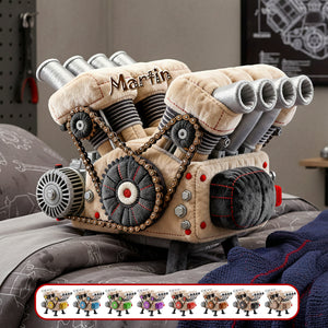 V8 Engine Model Custom Shape Pillow - Personalized Gifts 02ohmg171225-Homacus