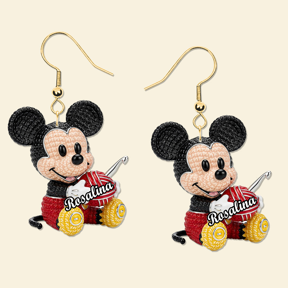 Cartoon Crochet Earrings - Personalized Gifts For Crochet Lovers 02namg140725-Homacus