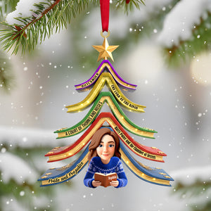 Reading Girl Personalized Gifts For Book Lovers Christmas Ornament 03ohtn271025-Homacus