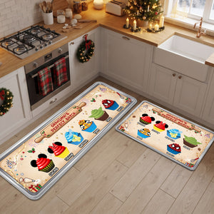 Sweet Cupcake Christmas Runner Rug - Personalized Gift For Grandmas 04NATN260826