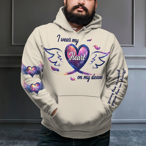 Personalized Memorial 3D Shirt 03xqpu050225 Wear My Heart On My Sleeve-Homacus