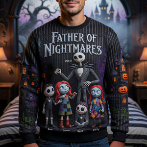 Dad & Little Horrors 3D Shirt - Personalized Gifts For Dads 04HUQN050526-Homacus