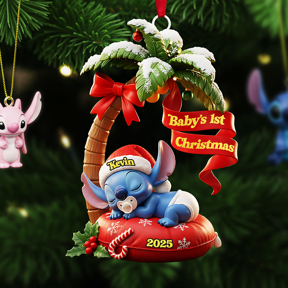 Personalized Gifts For Christmas, New Born Baby Acrylic Ornament 03kita300925-Homacus