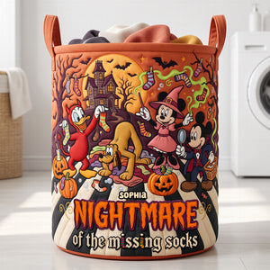 Gothic Socks Quilted Laundry Basket Personalized Halloween Gifts 05PAQN130826