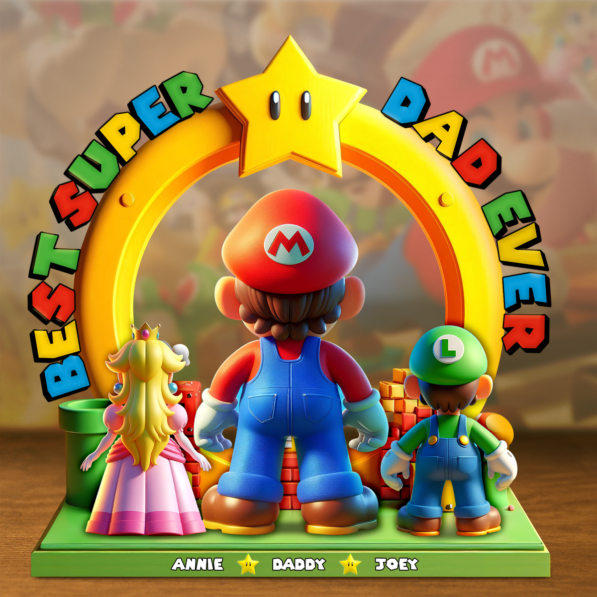 Best Super Dad Ever Acrylic Plaque - Personalized Gifts For Father 01OHLU300425-Homacus