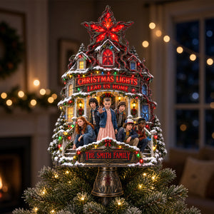 Lights Lead Us Home Christmas Topper - Personalized Gifts For Family 02hadh170926-Homacus