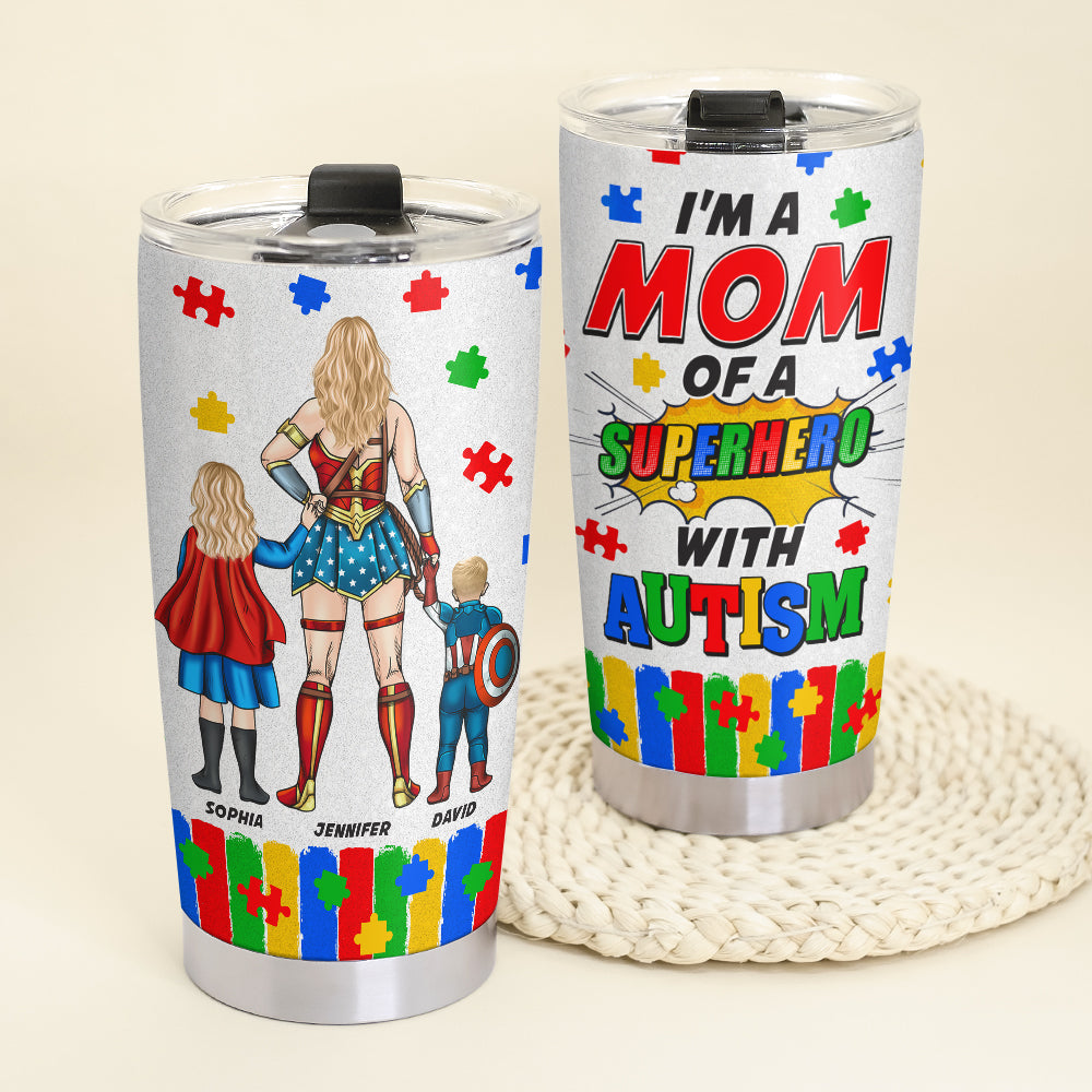 Personalized Gifts For Mom Tumbler 03kaqn240225pa Autism Awareness-Homacus