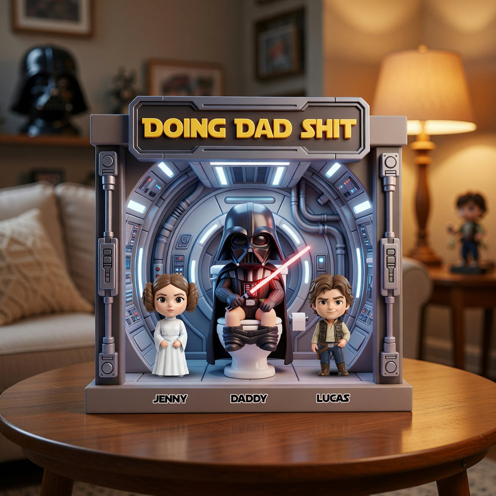 Funny Space Dad Acrylic Plaque - Personalized Gifts For Dads 01NADT160426-Homacus