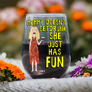 Personalized Gifts For Mom Glass Egg Cup 04acpu050325hg Mommy Doesn't Get Drunk-Homacus