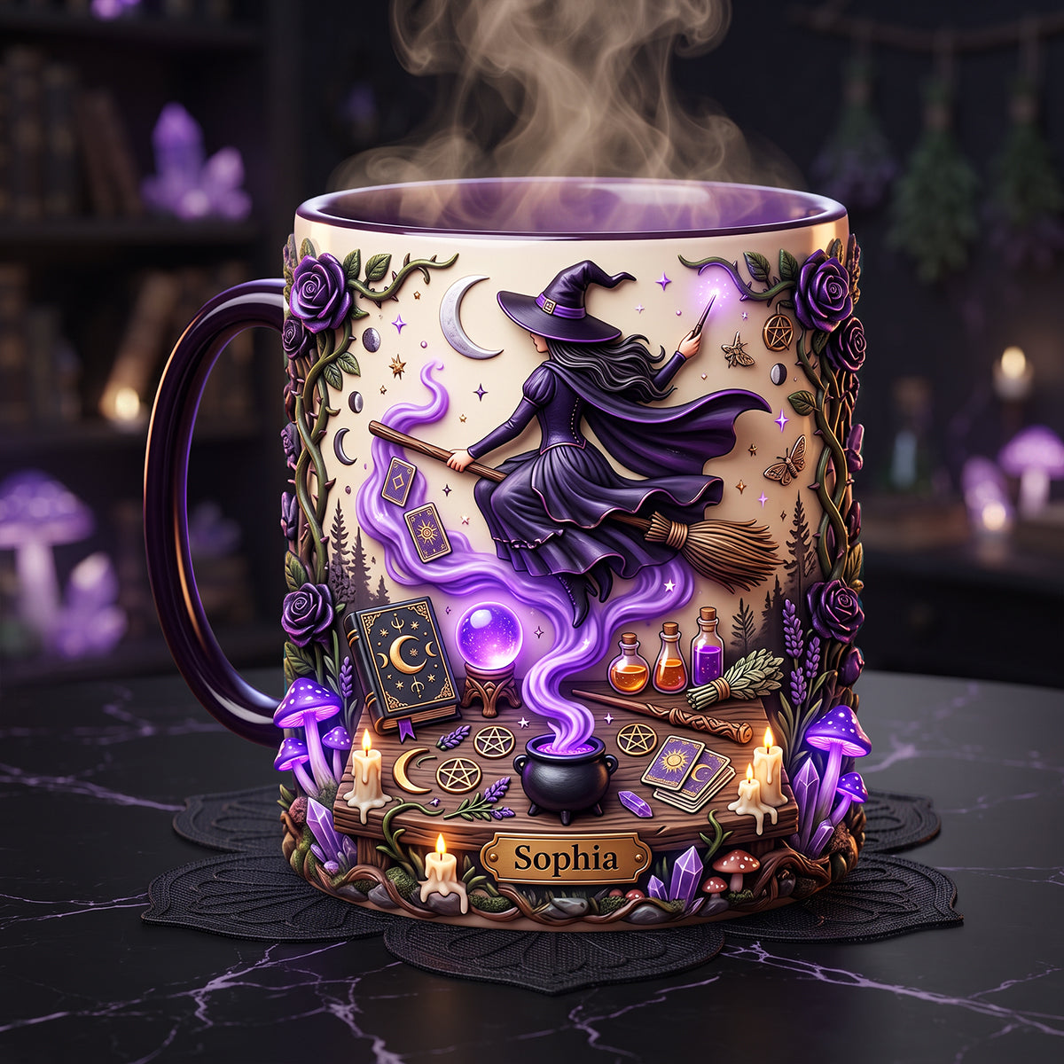 The Witch Coffee Accent Mug - Personalized Gifts For Witch Lovers 03tyta200726-Homacus