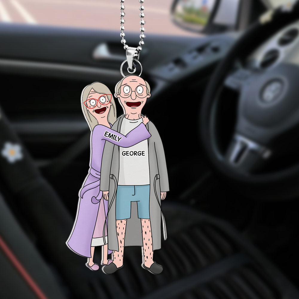 Personalized Gifts For Couple Car Ornament 01qhhu241224hg-Homacus