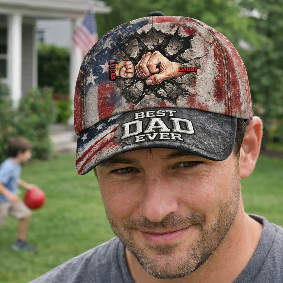 The Strongest Bonding With Dad Cap - Personalized Gift For Dad 03TOMG250326-Homacus