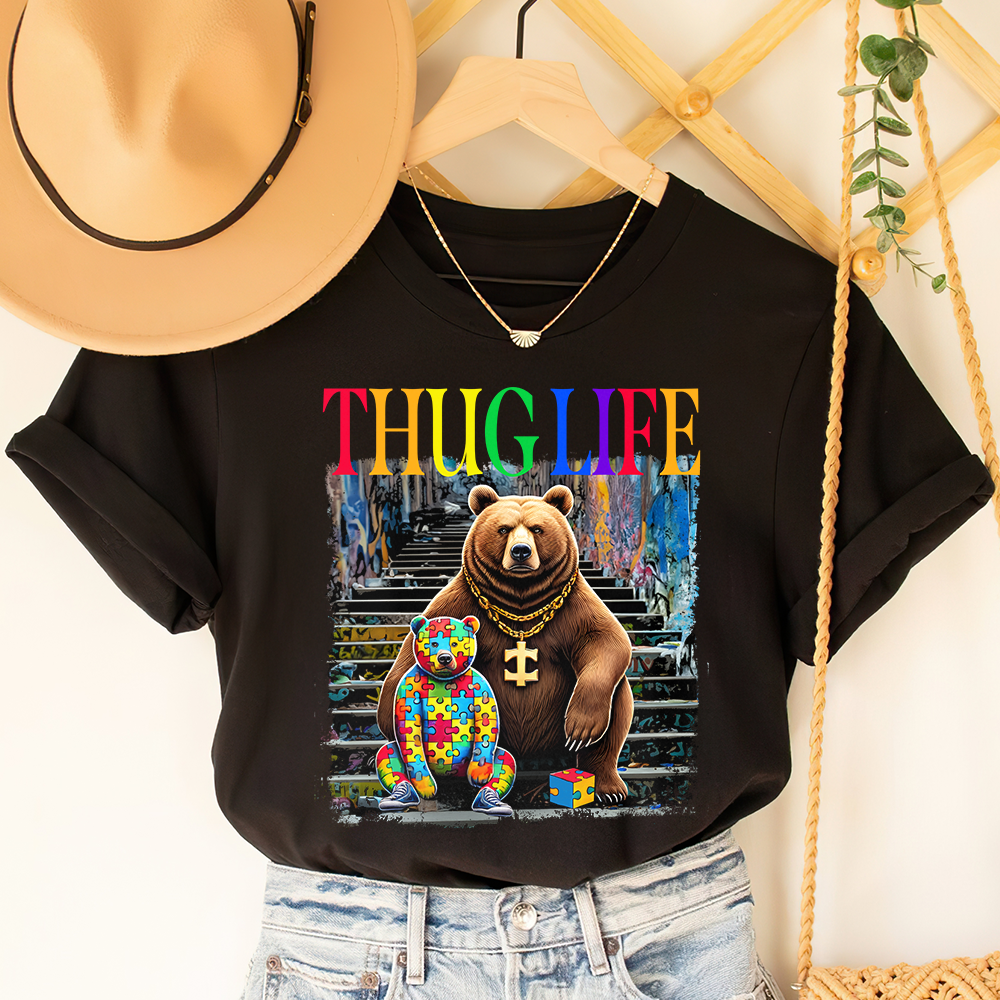 Gifts For Autism Shirt Thug Life 02ohpu070325-Homacus