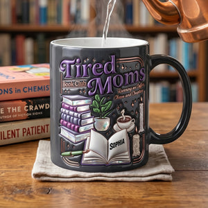 Dark Fantasy Tired Mom Book Club Magic Mug - Personalized Gifts For Reading & Coffee Loving Mom 01qhtn200426-Homacus