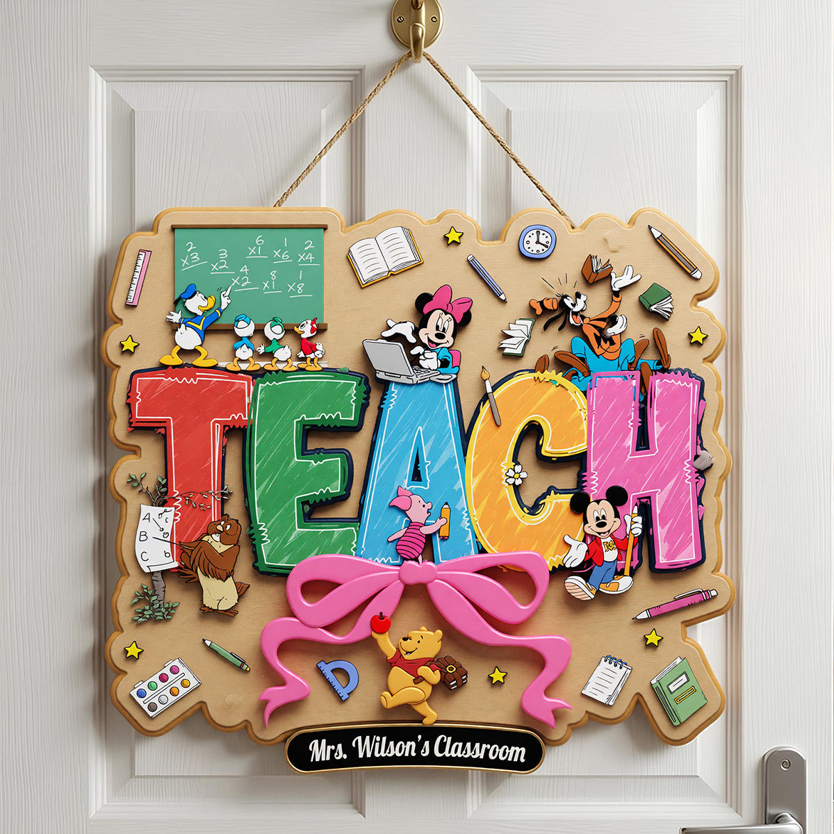 Teach Acrylic Sign - Personalized Gifts For Teachers 03natn210726-Homacus