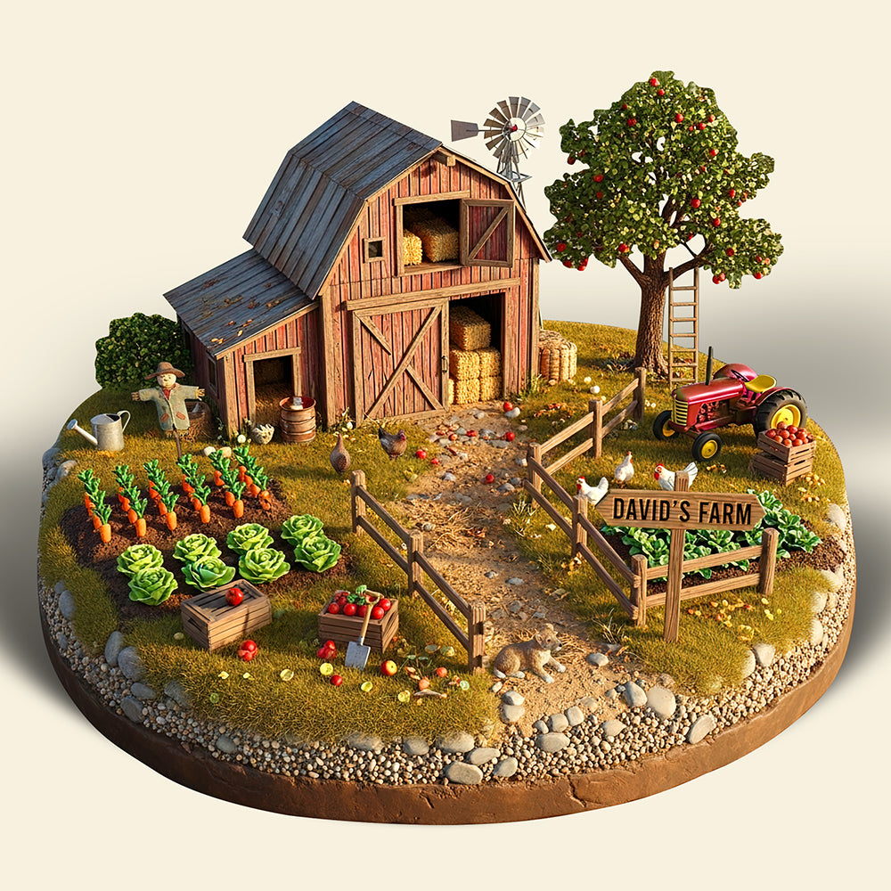 Farmhouse Acrylic Plaque - Personalized Gifts For Farmers 04TOQN240625-Homacus