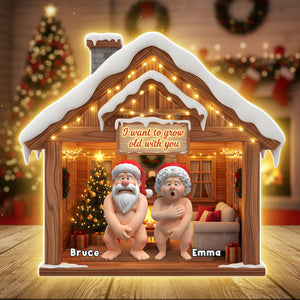 Naughty Old Couple Light Box- Personalized Gift For Couples 04OHLU311025-Homacus