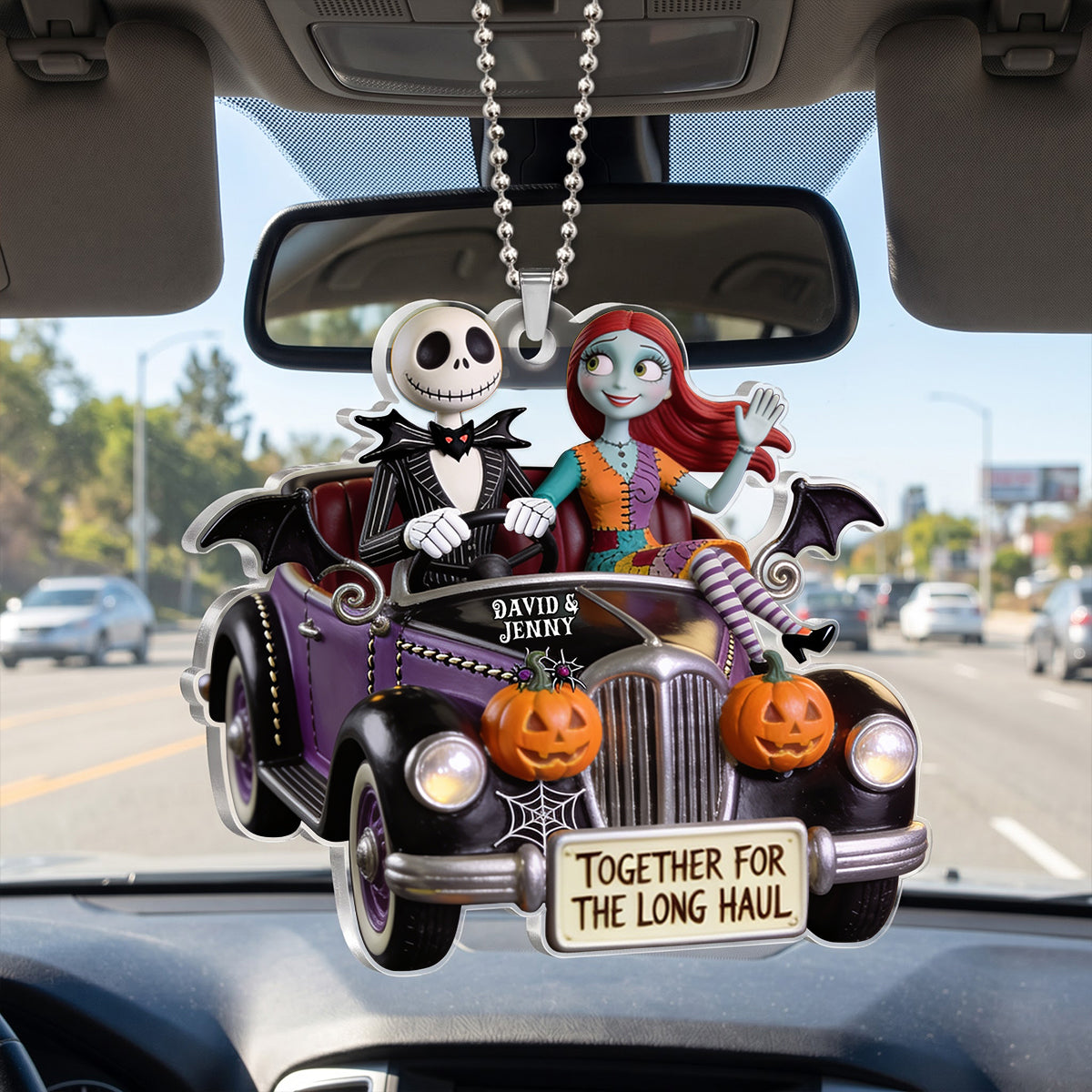 Together For The Long Haul Car Ornament - Personalized Gifts For Couples 06pgtn0608026-Homacus