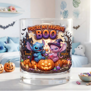 Boo Crew 11oz Round Glass – Personalized Halloween Gifts For Couple 06tylu310726