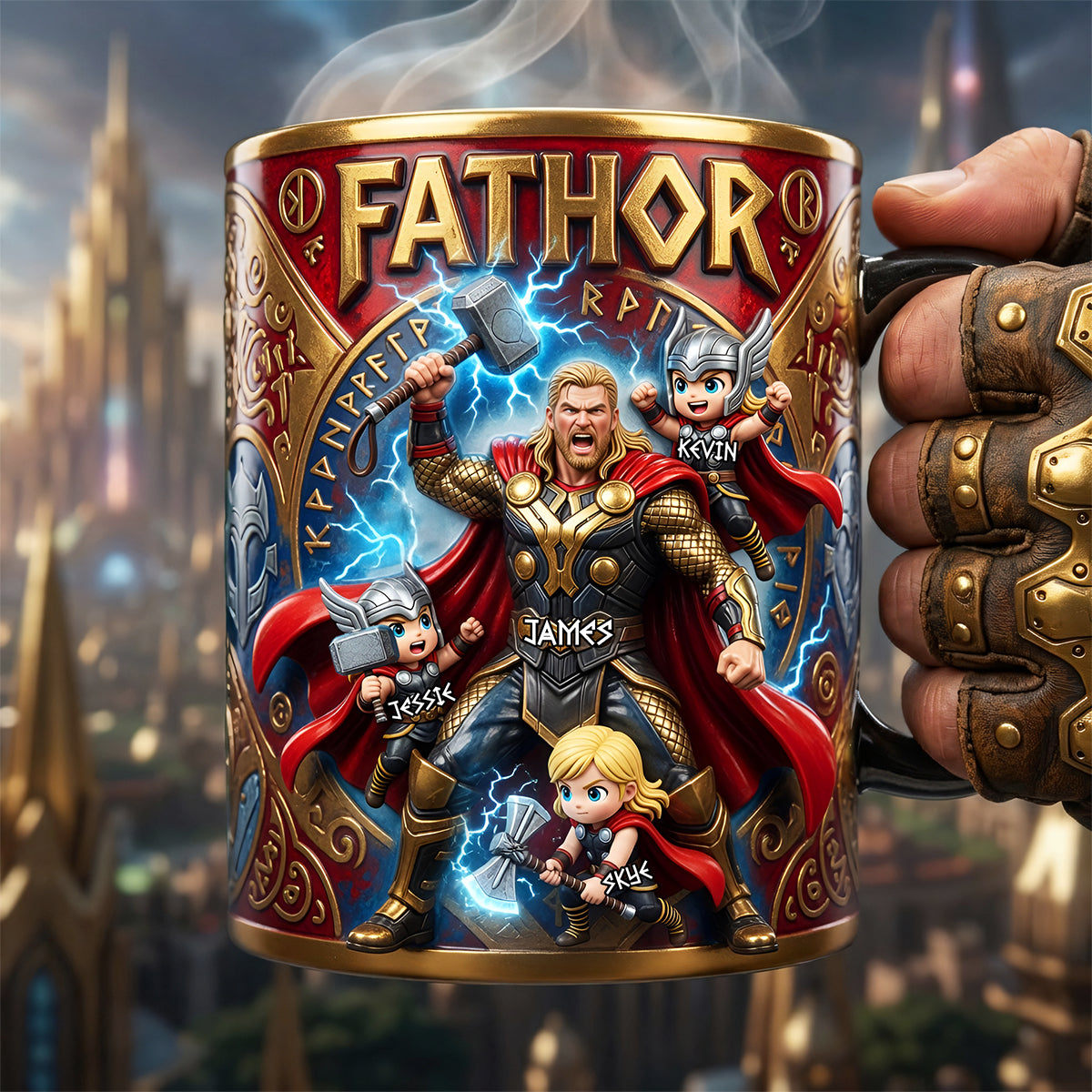 The Indestructible Dad Magic Mug - Personalized Gifts For Dads 04tyta070526-Homacus