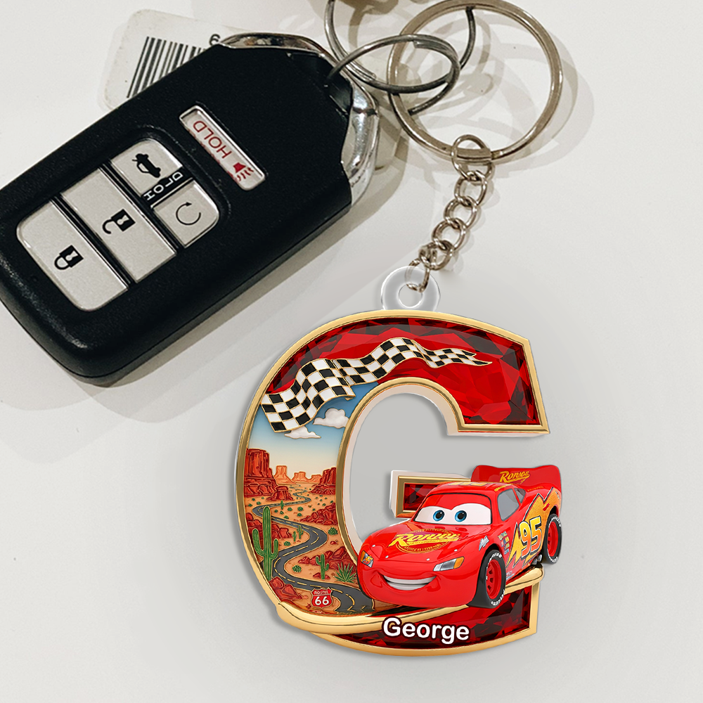 Car Keychain - Personalized Gifts For Cartoon Lover 02OHPU010725-Homacus