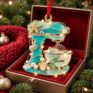 Baking Mixer Sea Glass Acrylic Ornament - Personalized Gifts For Baking Lovers 07QHDH280926