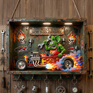 Hot Rod Acrylic Key Hanger - Personalized Gifts For Hot Rod Lovers 03tgmg260126-Homacus