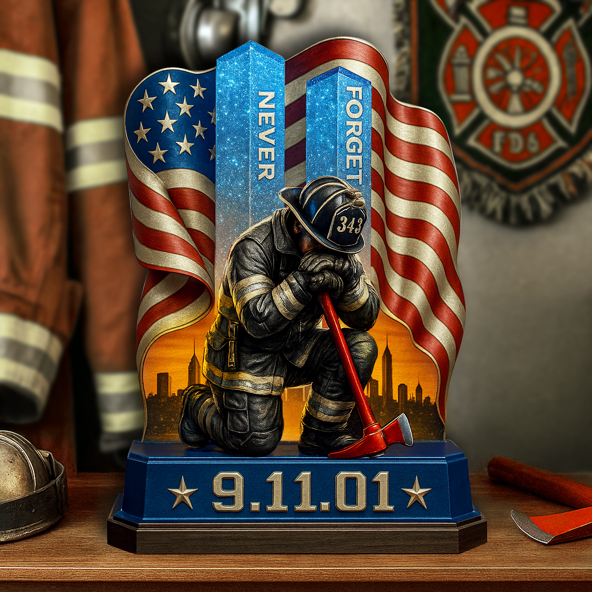 911 Memorial Acrylic Plaque - Personalized Gifts For Memorial 03TOLU300725-Homacus