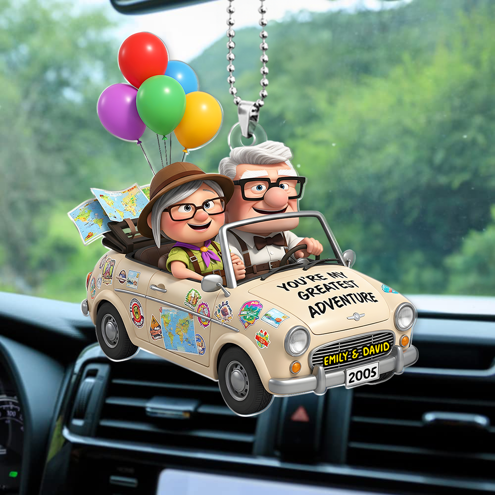 Couple Car Ornament - Personalized Gifts For Couple 04PGPU150725-Homacus