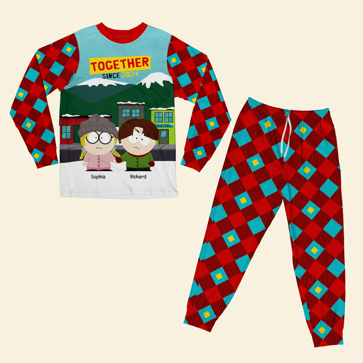 Personalized Gifts For Couple Pajama Set 03toqn261124hg-Homacus