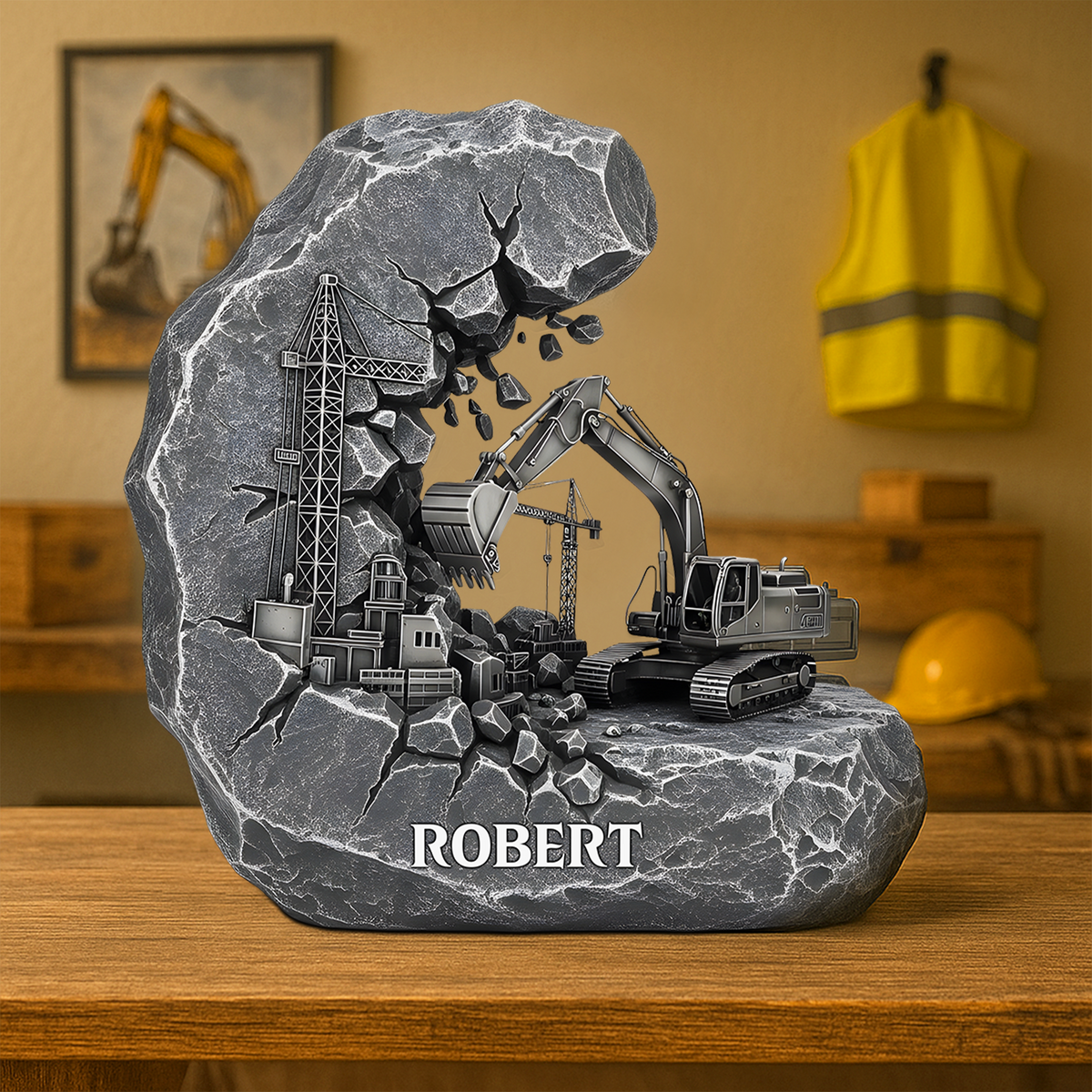 Excavator Operator Acrylic Plaque - Personalized Gifts For Construction Worker 03qhpu110625-Homacus