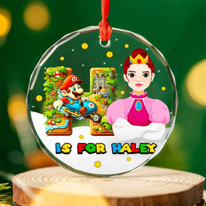 Game Ornament - Mushroom - Personalized Gifts With Custom Alphabet Letter For Gamer-Homacus