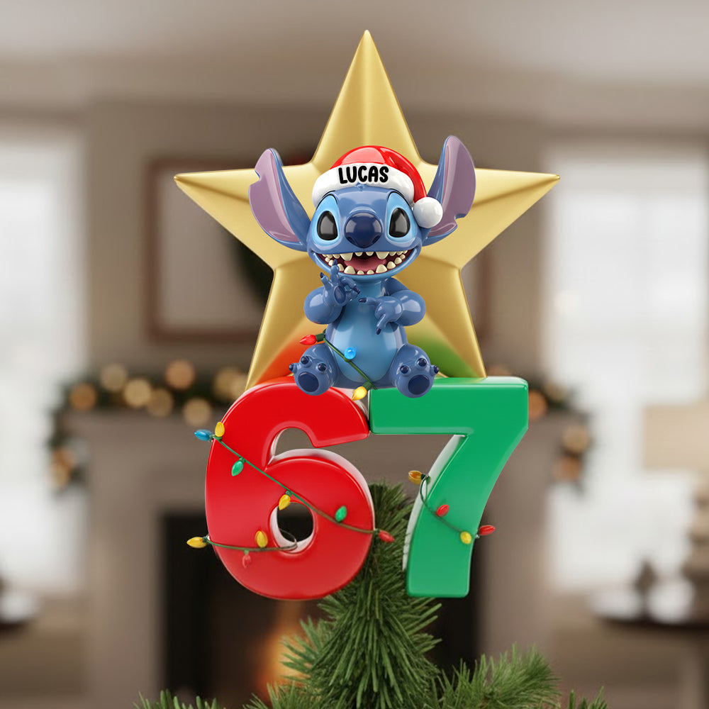 Cute Character Acrylic Tree Topper Personalized Funny Gifts For Christmas 05natn241125-Homacus