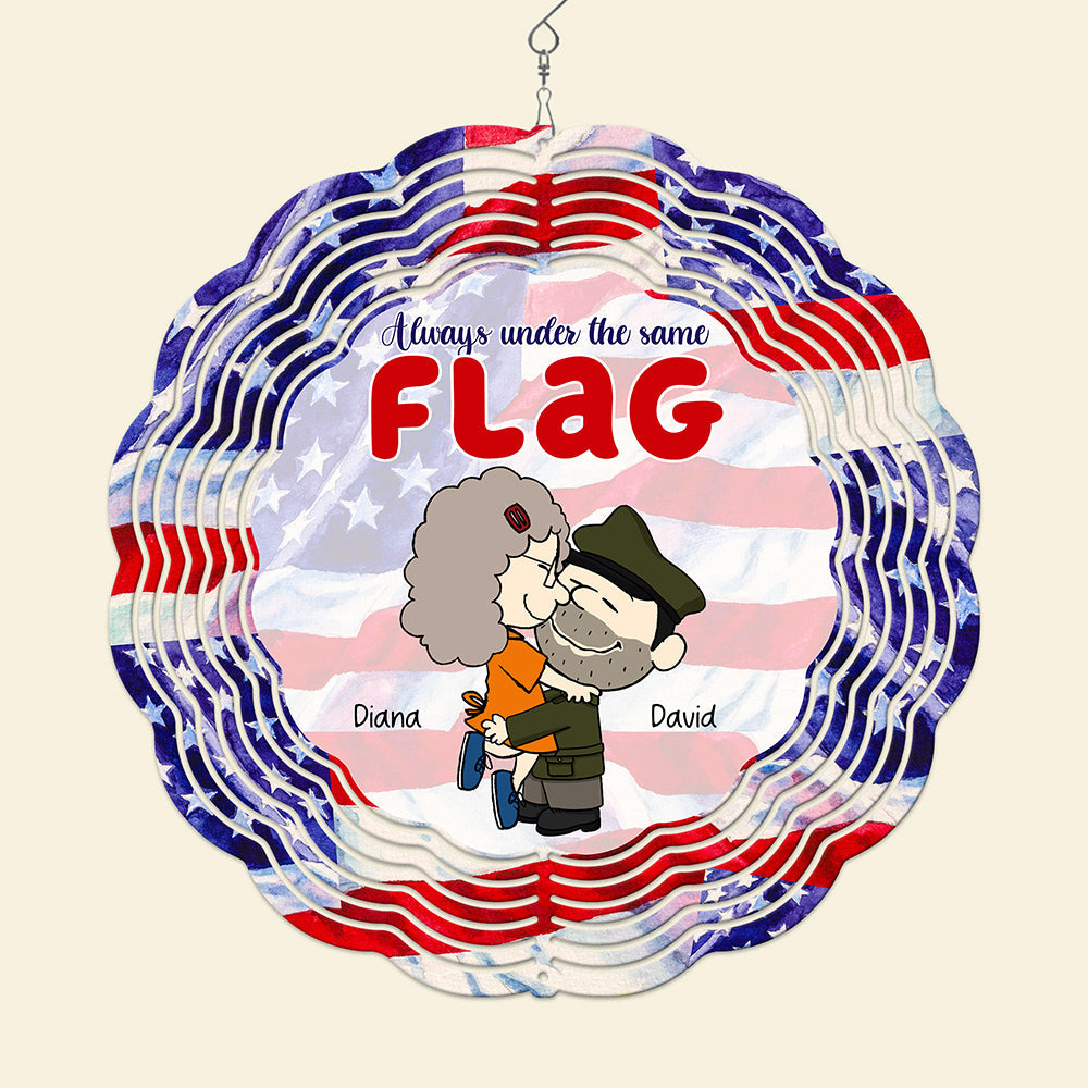Personalized Gifts For Veteran Couple Wind Spinner 04toqn160125hg-Homacus