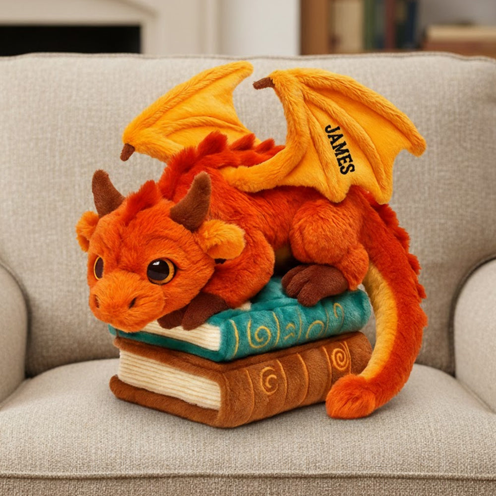 Dragon Book Custom Shaped Pillow Personalized Gifts For Book Lovers 03natn141125-Homacus