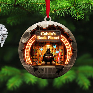 Personalized Gifts For Christmas, Book Planet Acrylic Ornament 01kita041025-Homacus