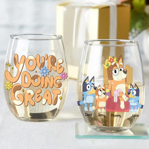 Personalized Gifts For Mom Glass Egg Cup 02natn150325 You're Doing Great-Homacus