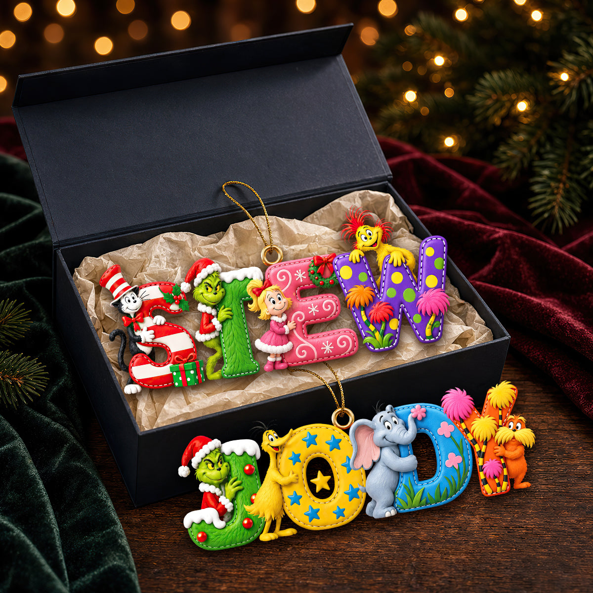 Christmas Alphabet Ornament - Personalized Gifts For Christmas 03padt081026-Homacus