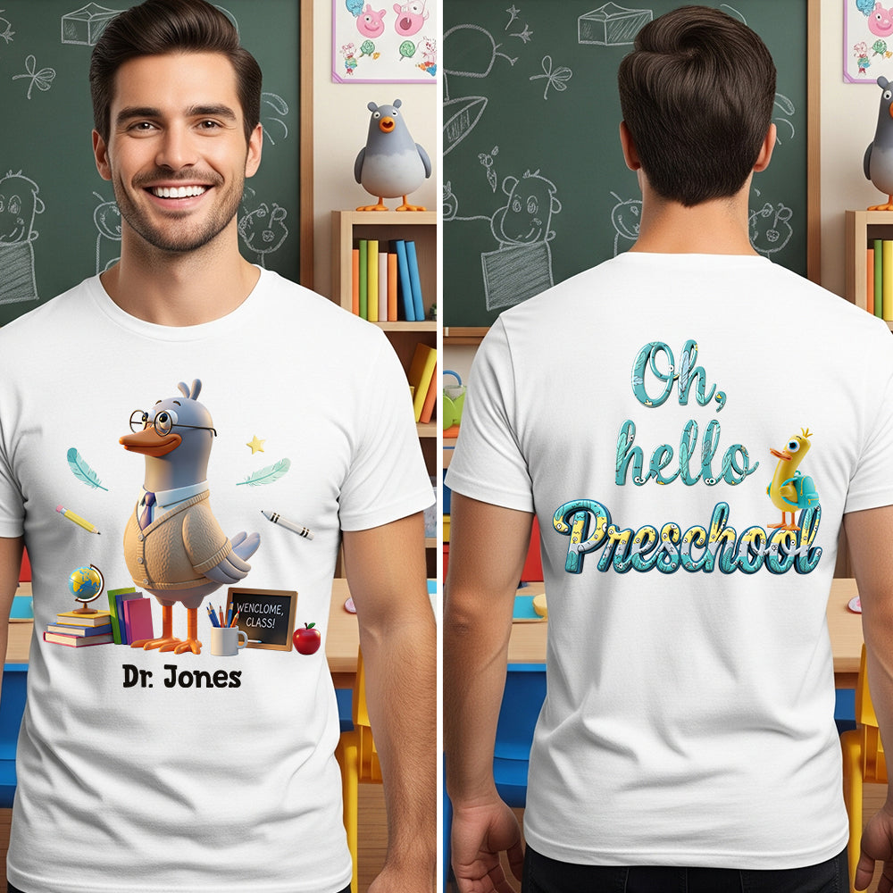 Quack to School Shirt Personalized Gifts For Teacher 04OHDT110725-Homacus